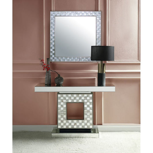 Nasa - 47" Console Table - Mirrored & Mother of Pearl