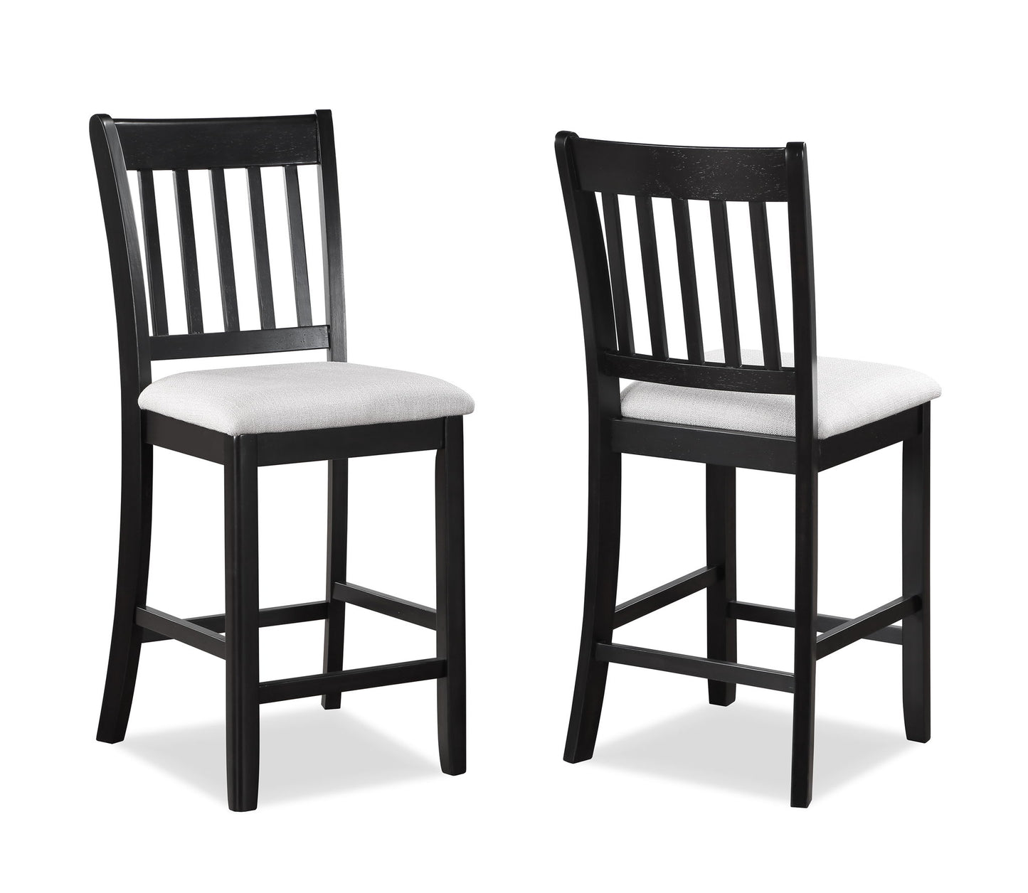 Salvador - 5 Piece Counter Height Set - Charcoal / White