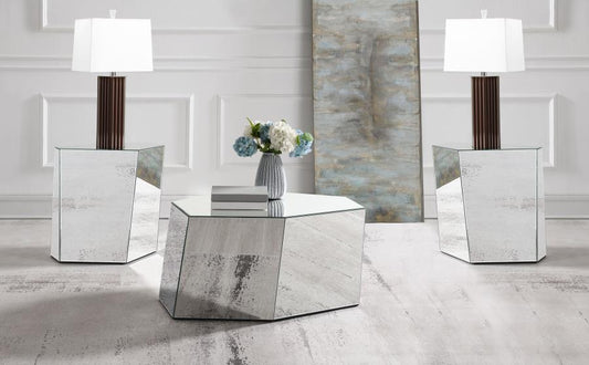 Capella - Mirrored Coffee Table Set