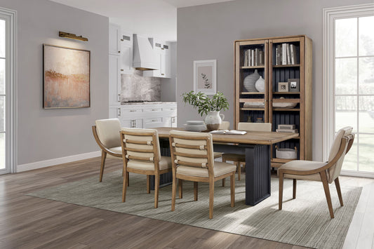 Elure - Display Cabinet - Latte / Peppercorn