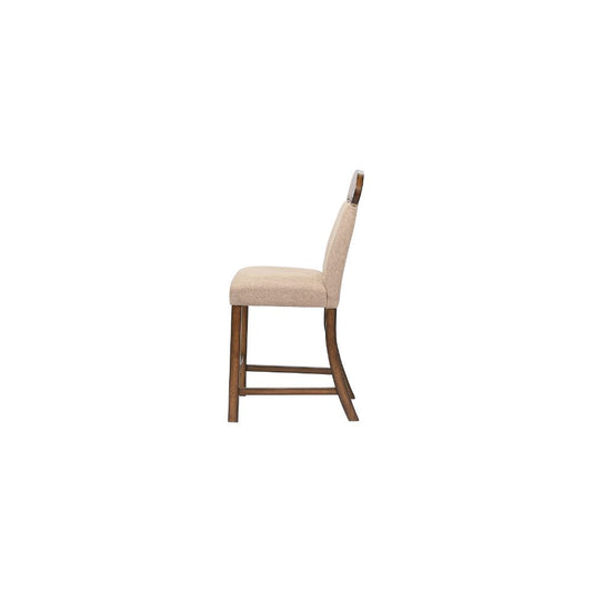 Maurice - Counter Height Chair Set of 2) - Linen & Oak