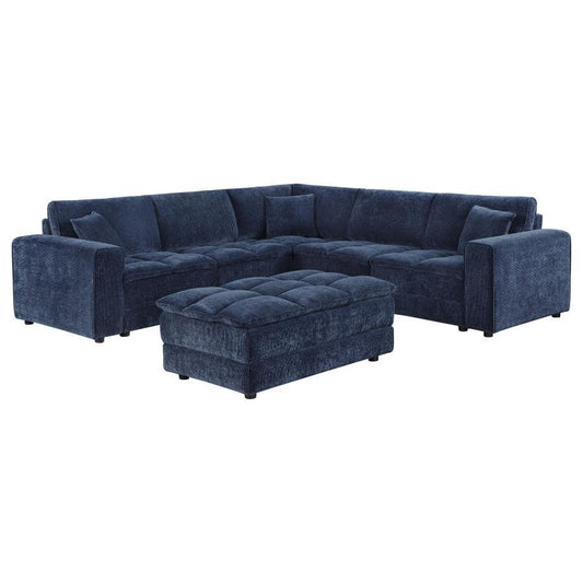 Atlantic - Upholstered Modular Sectional Sofa With Ottoman