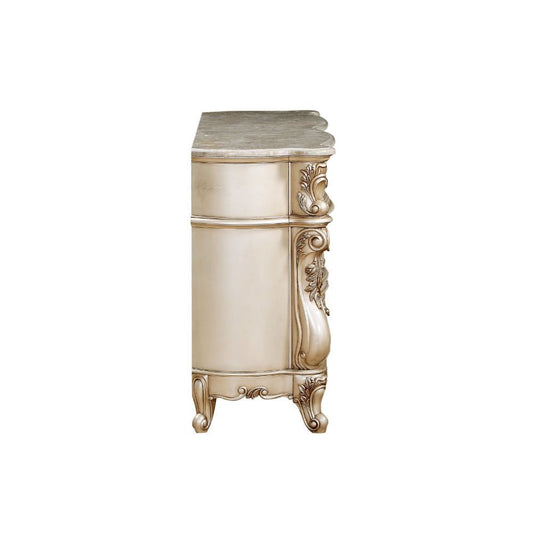 Gorsedd - Dresser With Marble Top - Marble Top & Golden Ivory
