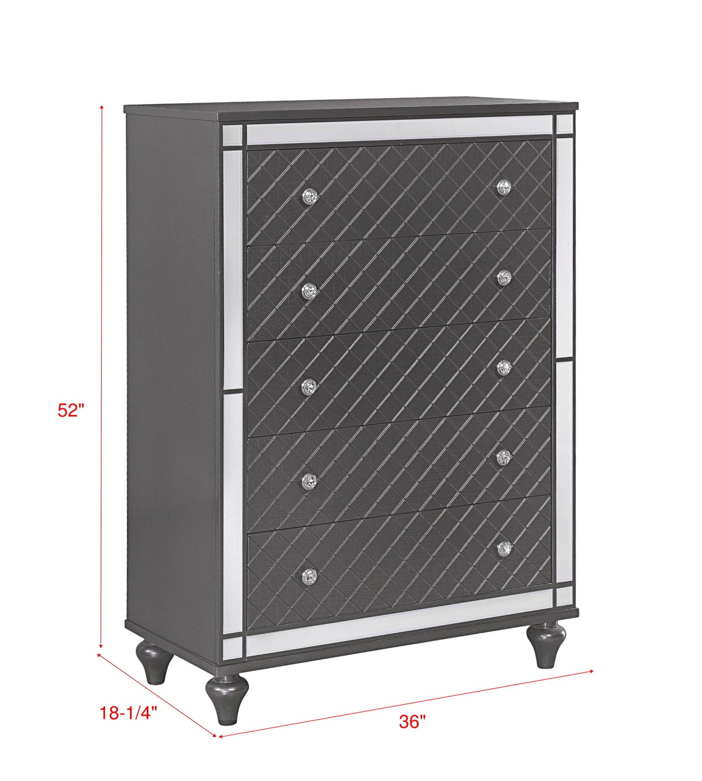 Refino - Chest - Gunmetal