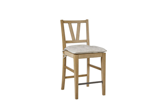 Tarrington - Counter Height Slat Back Stool (Set of 2) - Almond