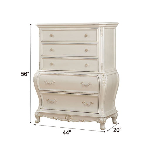 Chantelle - Chest - Pearl White Finish