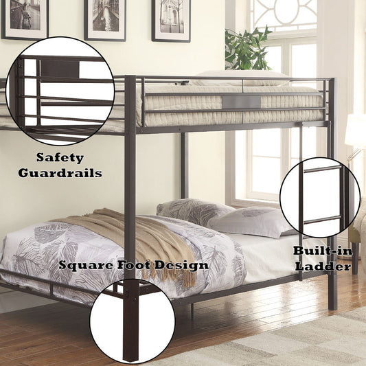 Limbra - Double Queen Bunk Bed - Sandy Black