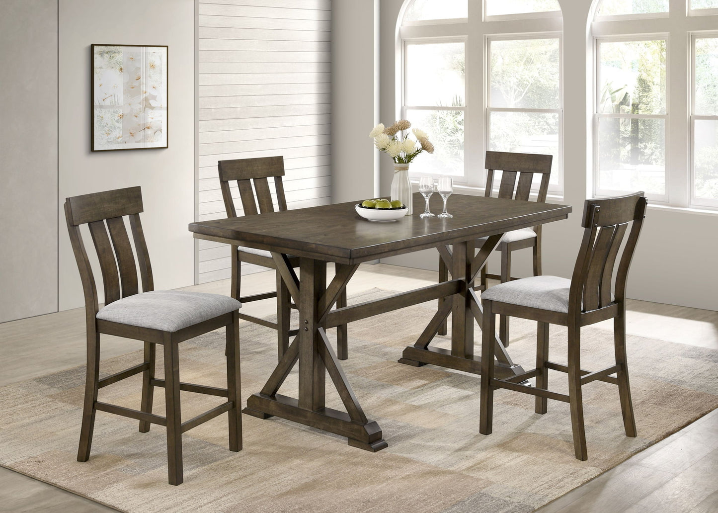 Lloyd - Counter Height Chair (Set of 2) - Brown