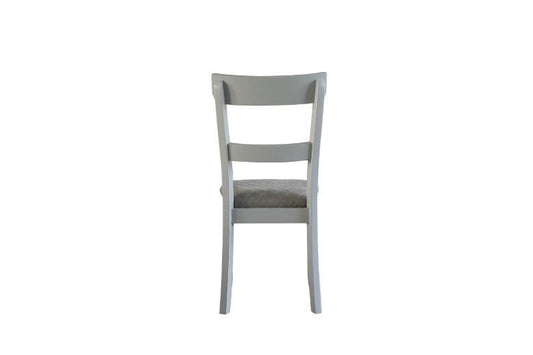House Marchese - Side Chair (Set of 2) - Two Tone Gray Fabric & Pearl Gray