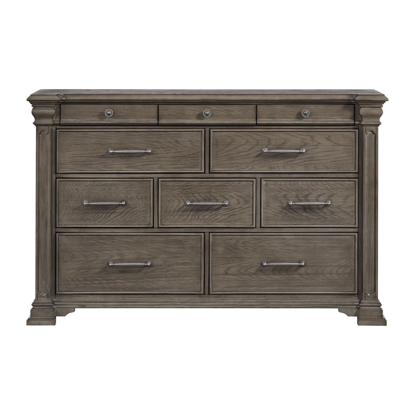Kings Court - 10-Drawer Dresser - Gray