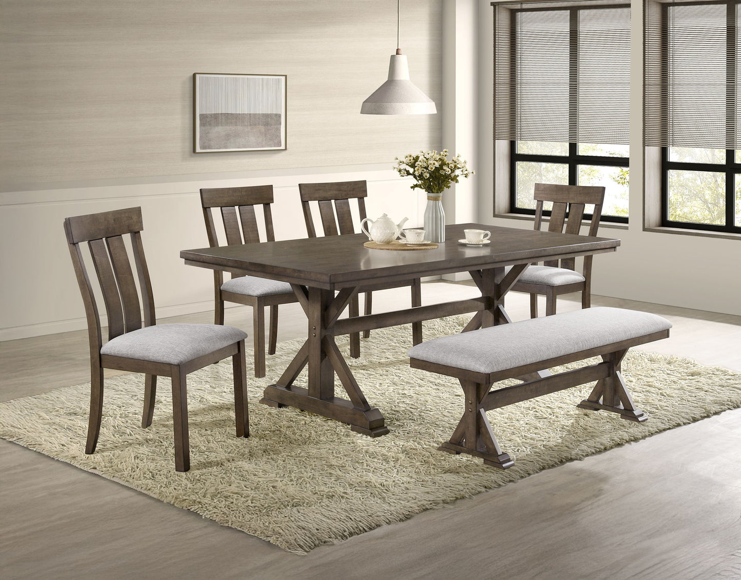 Lloyd - Bench - Brown / Gray