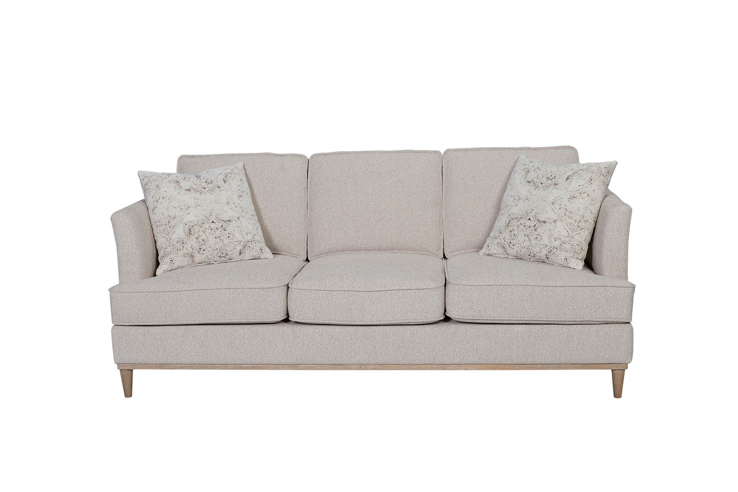 Citrus Heights - Sofa With 2 Pillows - Pearl Silver