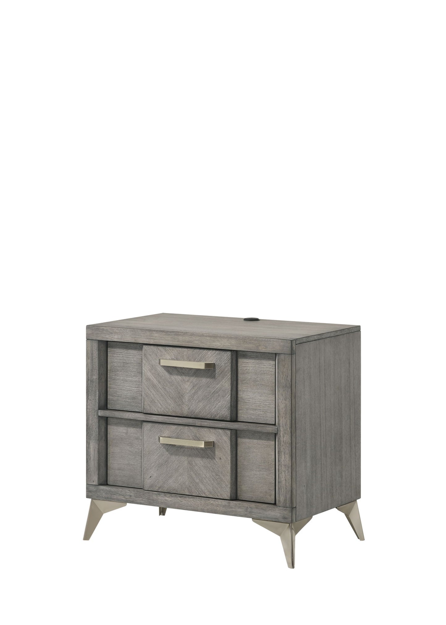 Aries - 2 Drawer Nightstand - Gray