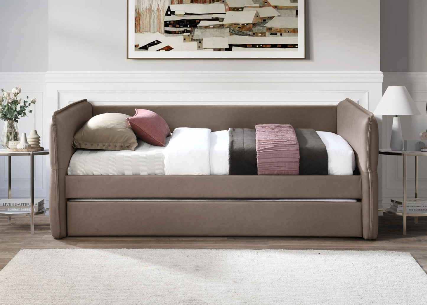 Trina - Upholstered Trundle Daybed
