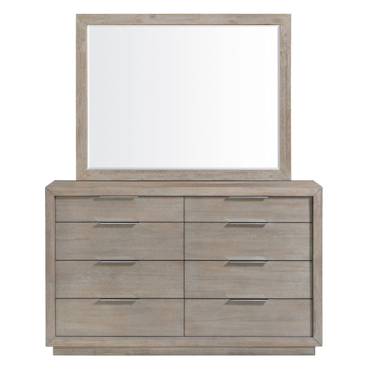 Arcadia - Dresser & Mirror Set - Gray