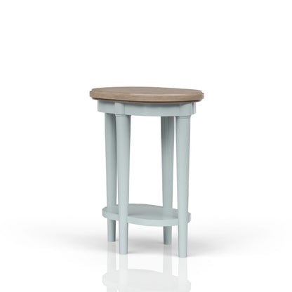Citrus Heights - Chairside Table - Ocean / Light Brown