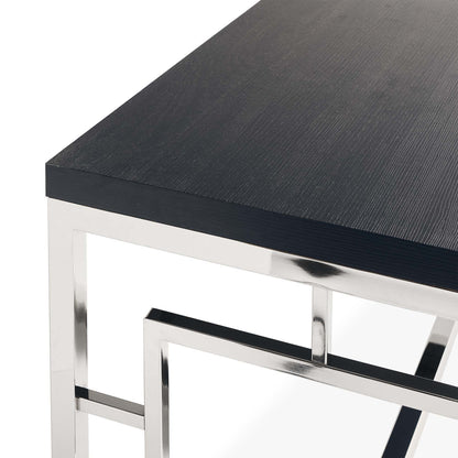 Ezra - End Table - Chrome - 24"