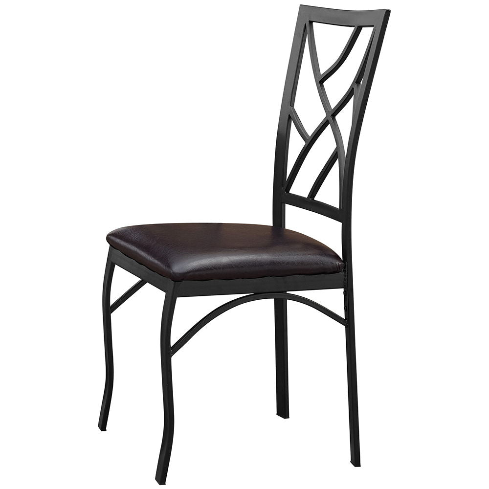 Sanford - 5 Piece Dining Table Set - Royal Mahogany