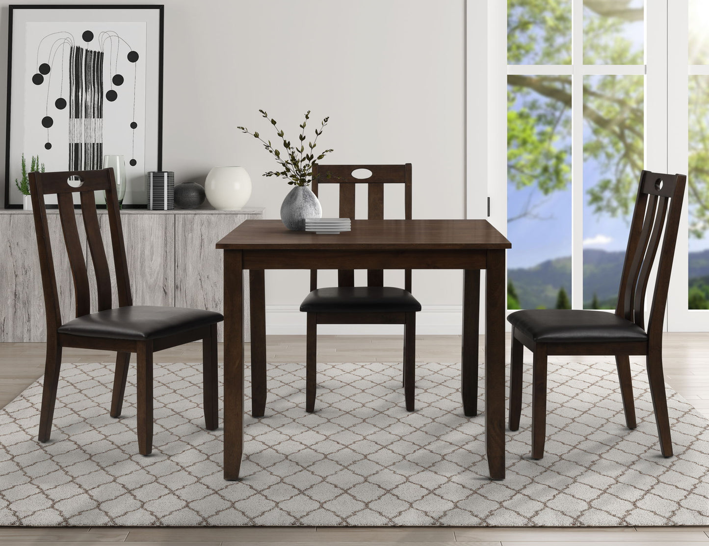 Bristol - 5 Piece Dining Table Set - Cherry