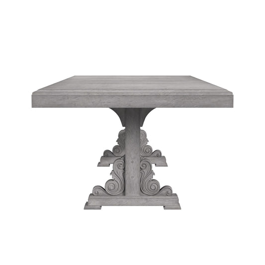 Glenmore - Dining Table With 2x18" Leaves - Aged Gray