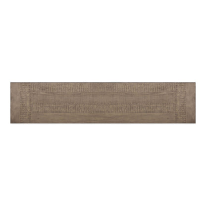 Yellowstone - Dining Bench With Metal Bar Cross - Medium Brown