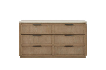 Trilogy - Dresser With Oak Veneer Drawer Fronts - Toffee