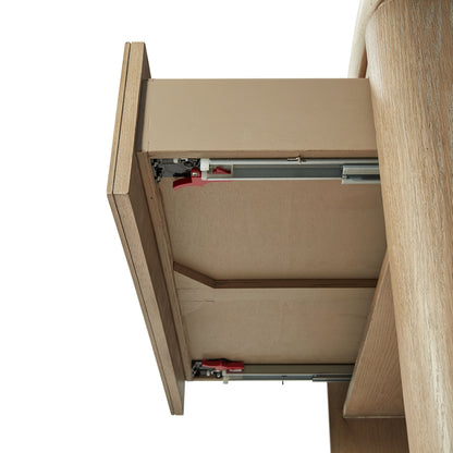 Trilogy - Two Drawer Nightstand With Oak Veneer Drawer Fronts - Toffee