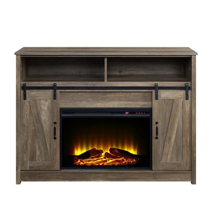Tobias - Fireplace - Rustic Oak Finish - 38"