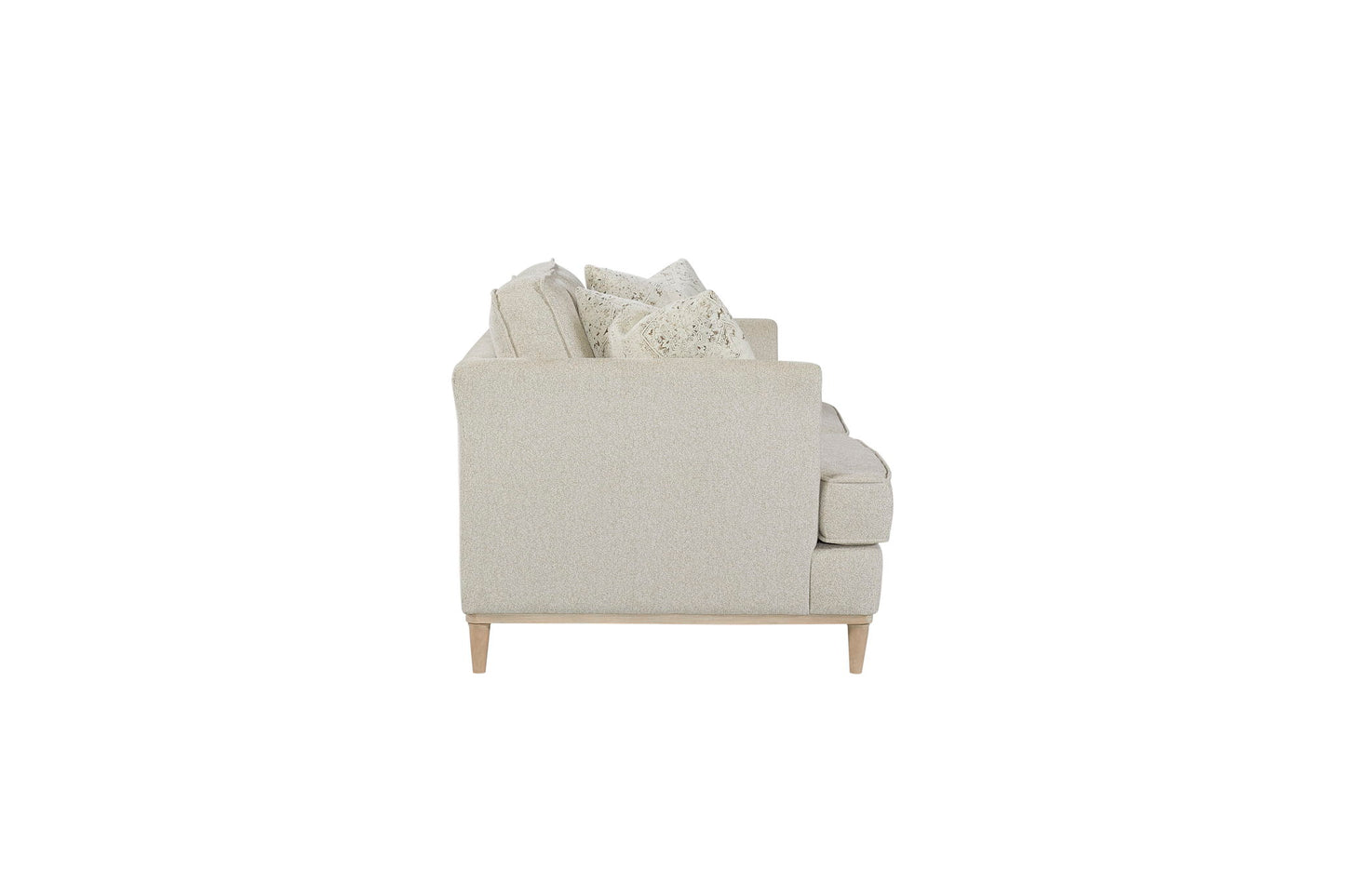 Citrus Heights - Loveseat With 2 Pillows - Pearl Silver