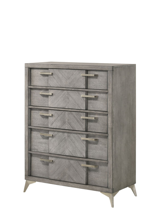 Aries - 6 Drawer Dresser - Gray