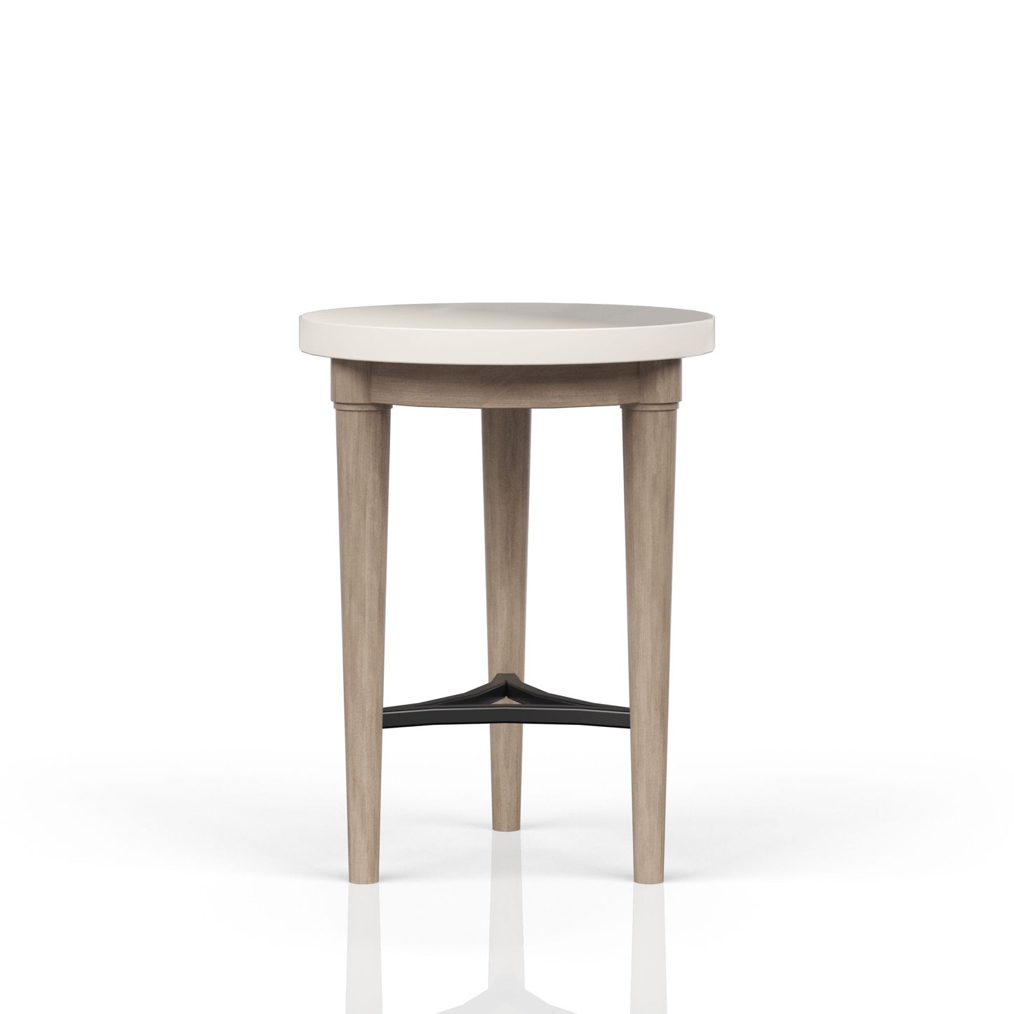 Citrus Heights - Chairside Table With Cement Top - Sand