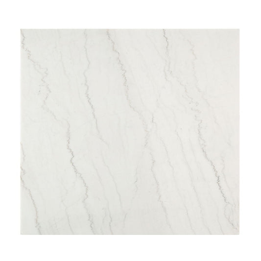 Edwyn - Counter Height Table - White Natural Marble Top & Espresso