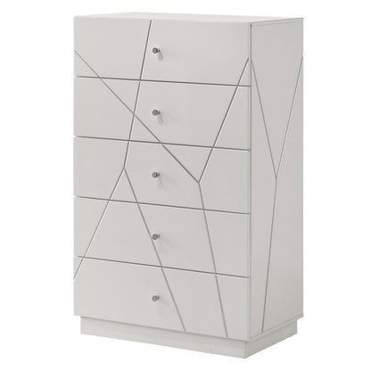 Esther - Chest - White / Silver