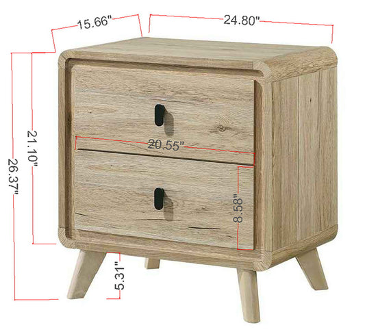 Dawson - Night Stand - Light Brown