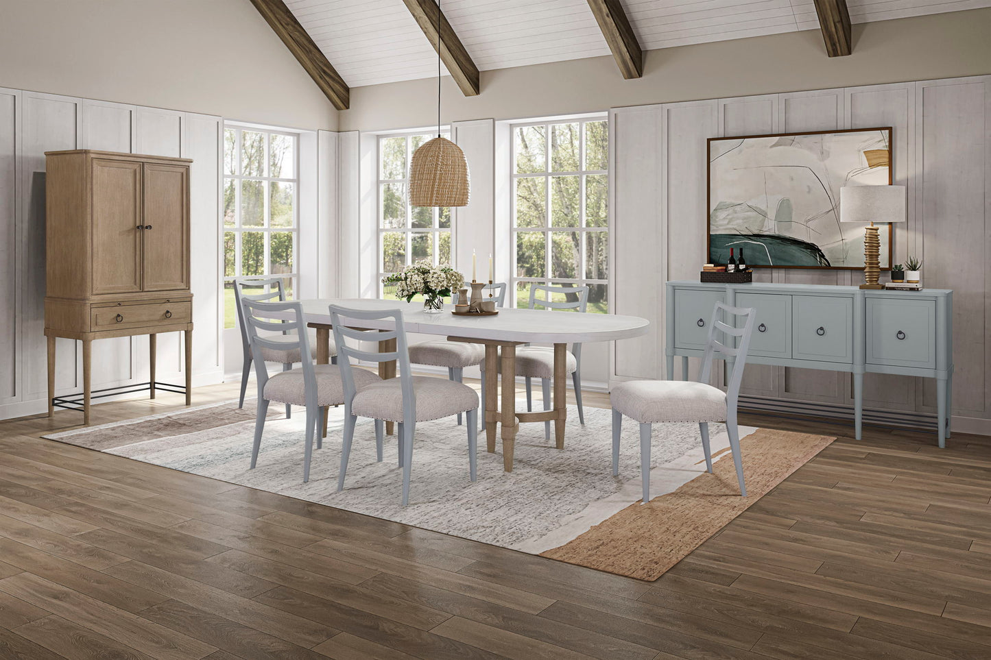 Citrus Heights - Pillar Trestle Table - Sand