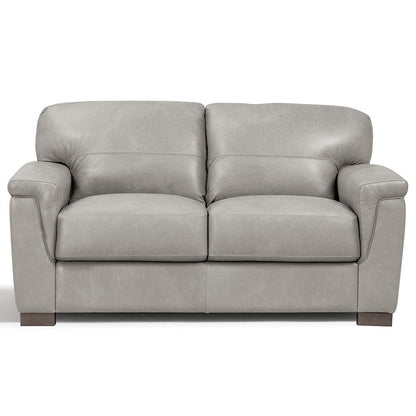 Cornelia - Loveseat - Pearl Gray Leather