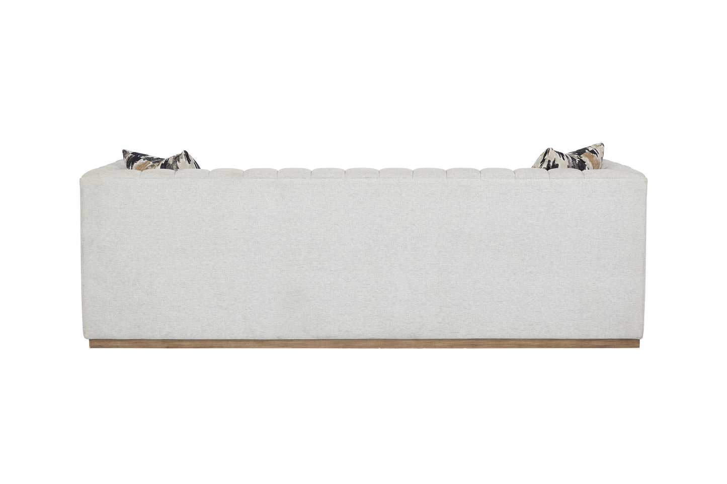 Elure - Channel Sofa - Pearl Silver