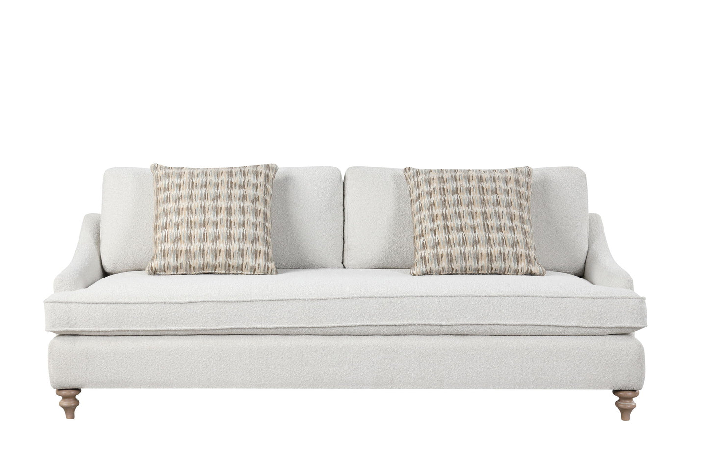 Citrus Heights - Sofa With 2 Pillows - White