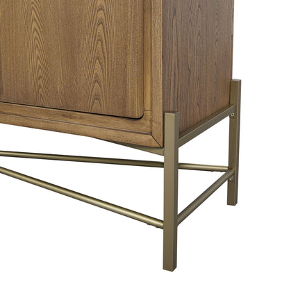 Elure - Metal Base Sideboard - Latte