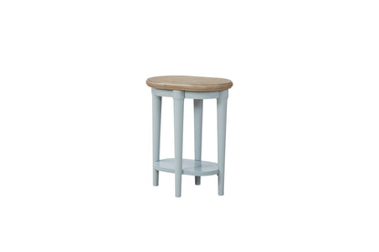 Citrus Heights - Chairside Table - Ocean / Light Brown