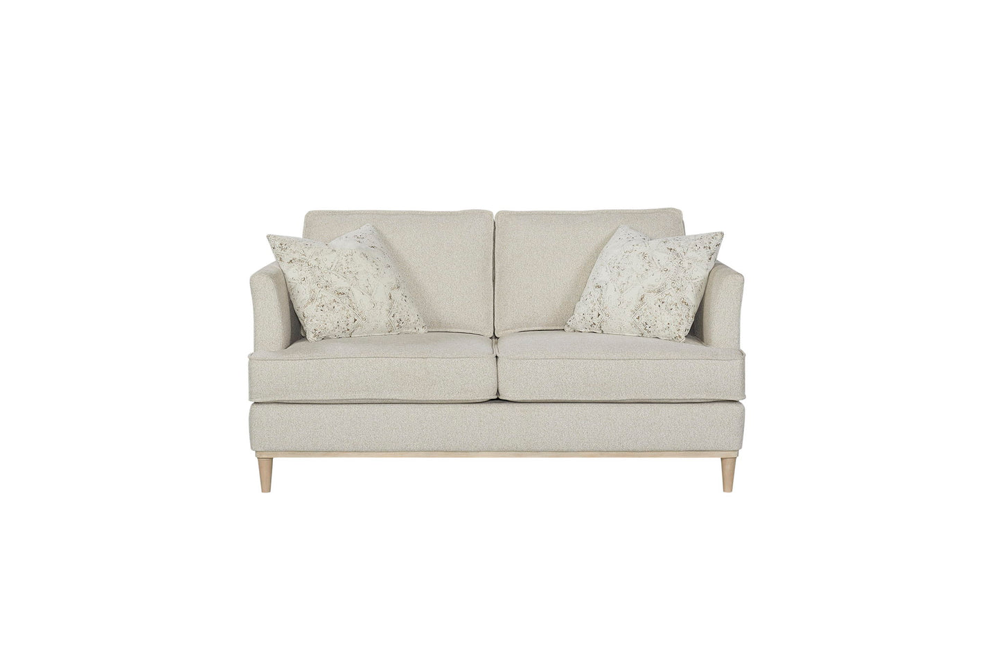 Citrus Heights - Loveseat With 2 Pillows - Pearl Silver