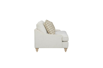 Citrus Heights - Loveseat With 2 Pillows - White