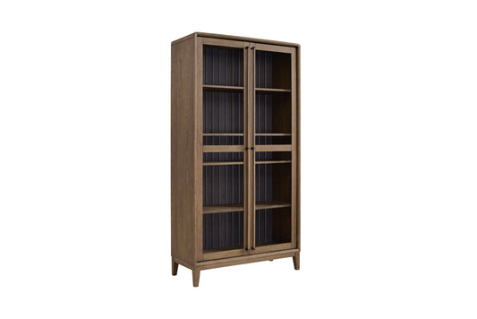Elure - Display Cabinet - Latte / Peppercorn