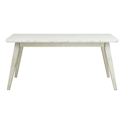 Bette - Dining Table With Marble Top - White