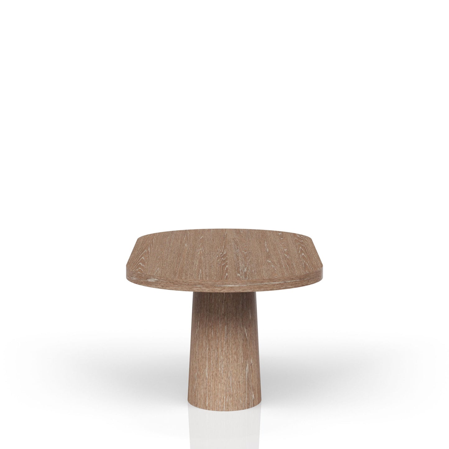 Trilogy - Oval Pedestal Dining Table - Cocoa