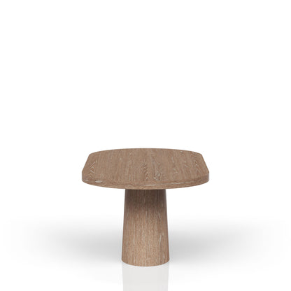 Trilogy - Oval Pedestal Dining Table - Cocoa