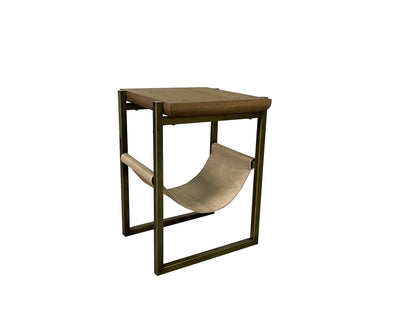 Elure - Sling Chairside Table - Latte