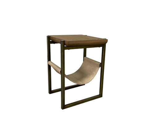 Elure - Sling Chairside Table - Latte