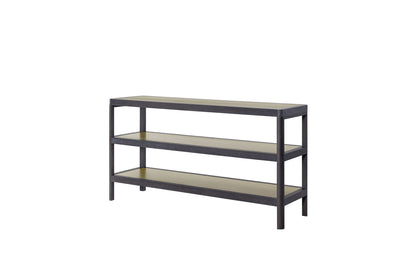 Elure - Channel Console Table - Peppercorn