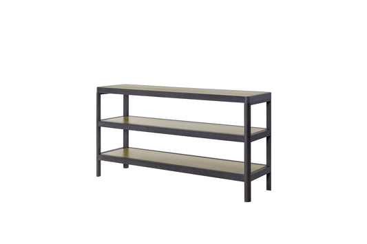 Elure - Channel Console Table - Peppercorn